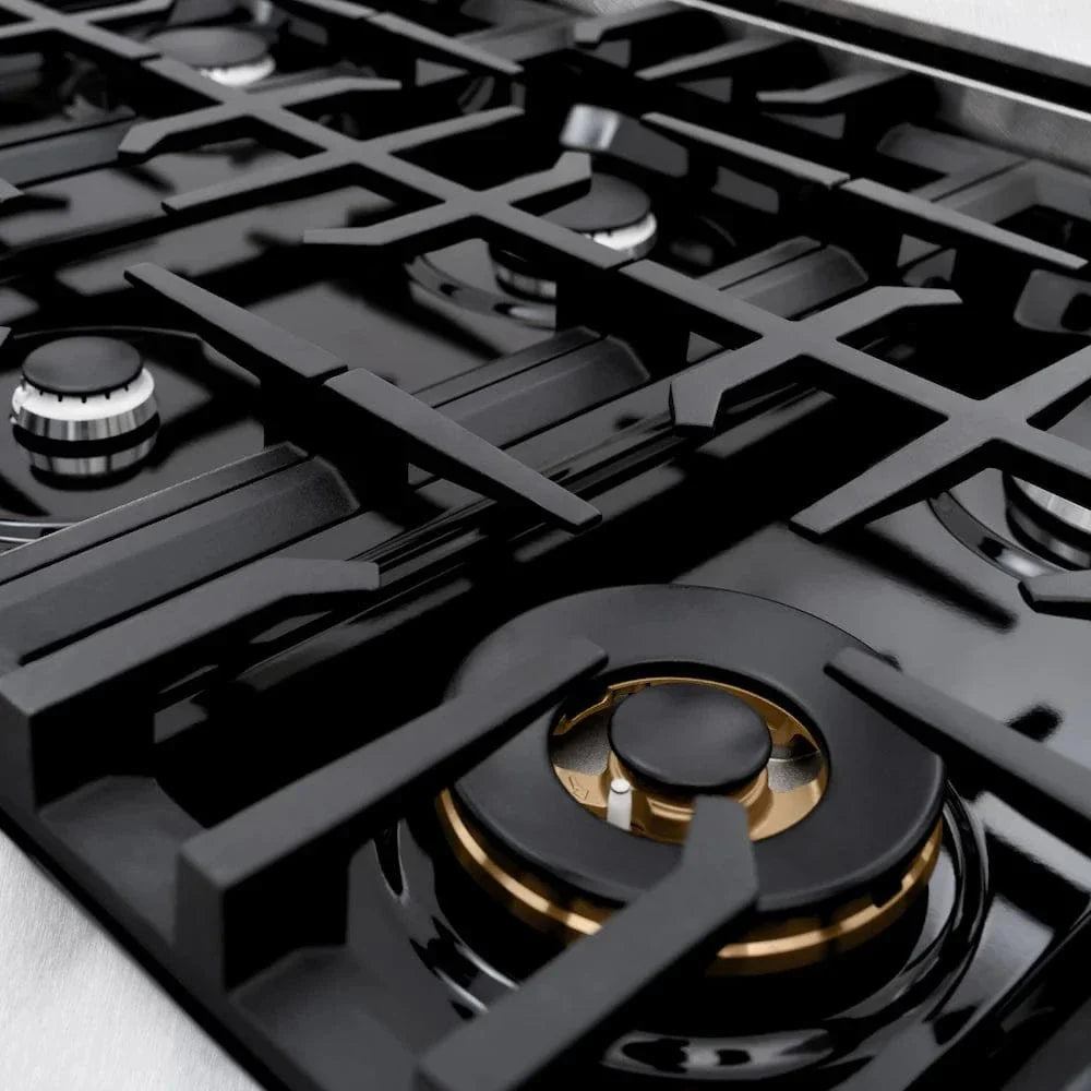 ZLINE 36" Dual Fuel Range, Gas Cooktop, Electric Convection Oven DuraSnow® Stainless Steel, CDRS-36