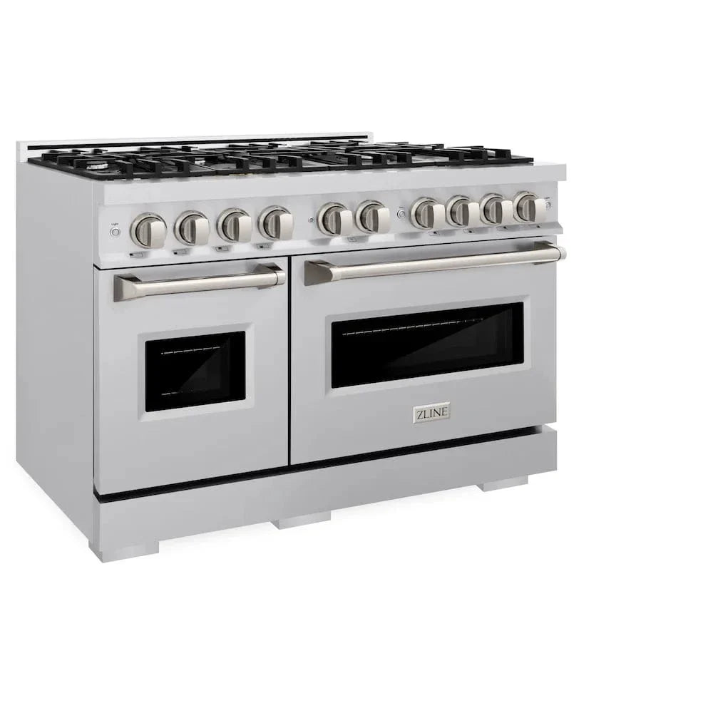 ZLINE 48" Dual Fuel Range, Gas Cooktop, Electric Convection Oven Stainless Steel, CDR48