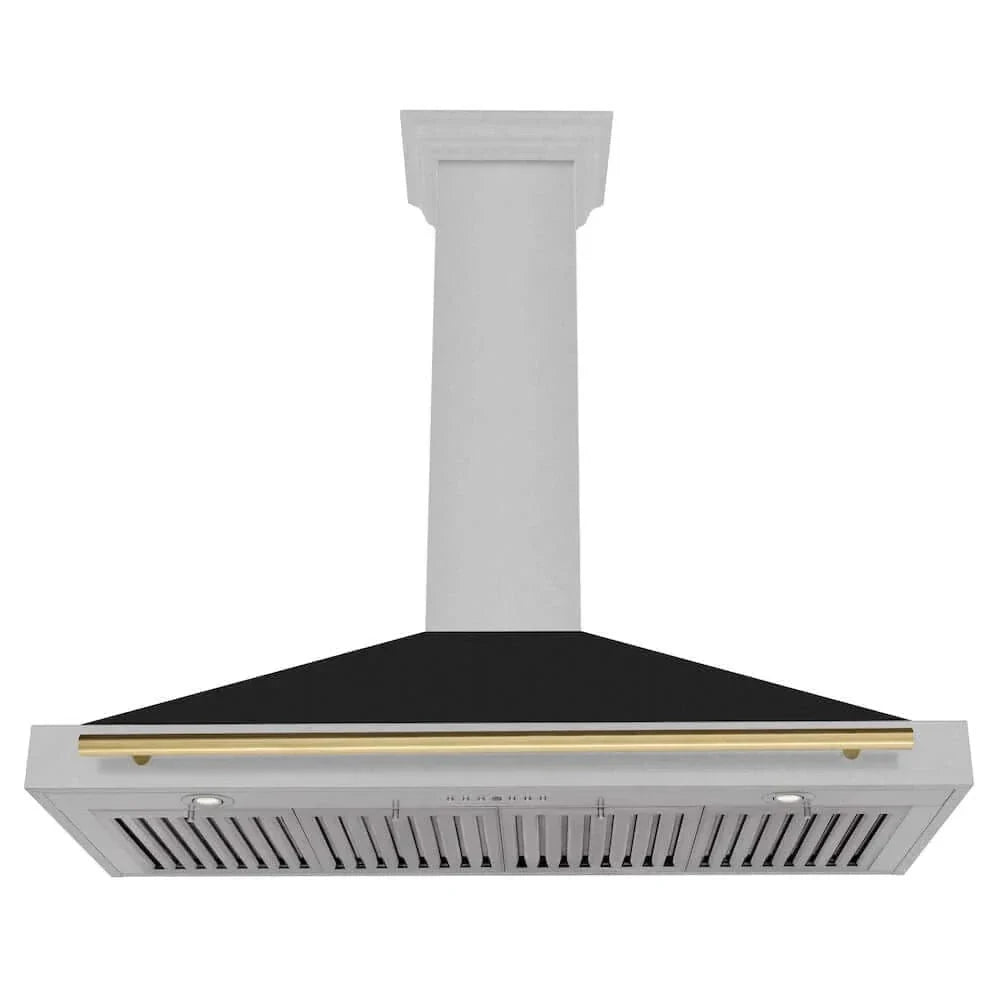 ZLINE 48" Autograph Stainless Wall Range Hood KB4SNZ-BLM48-CB