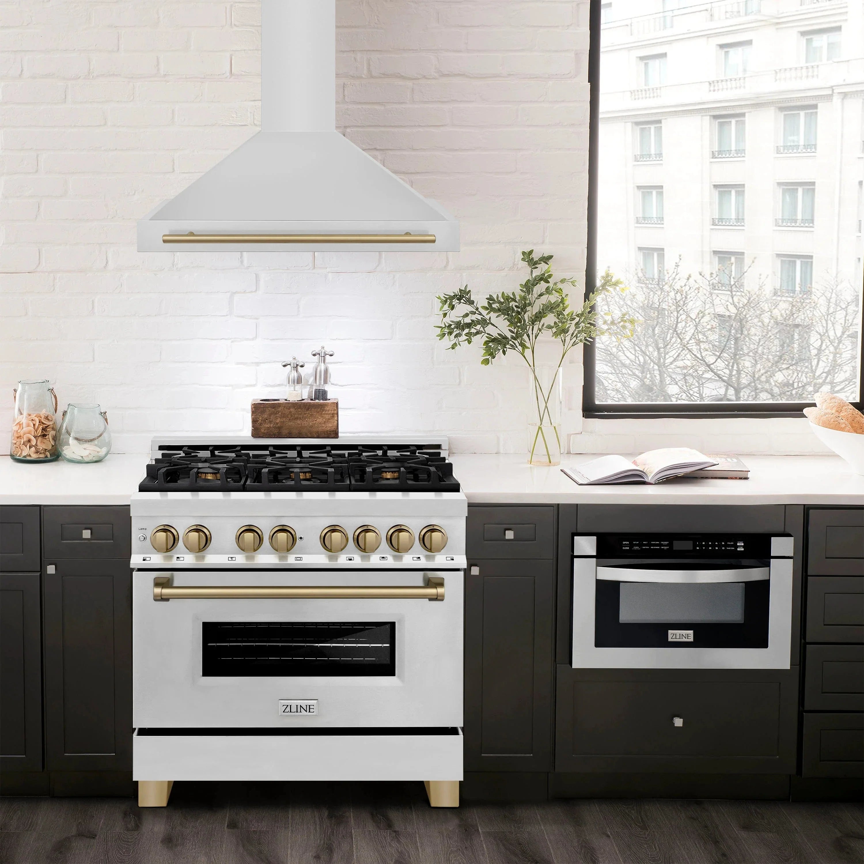 ZLINE 36" Autograph Stainless Wall Range Hood KB4STZ-36-CB