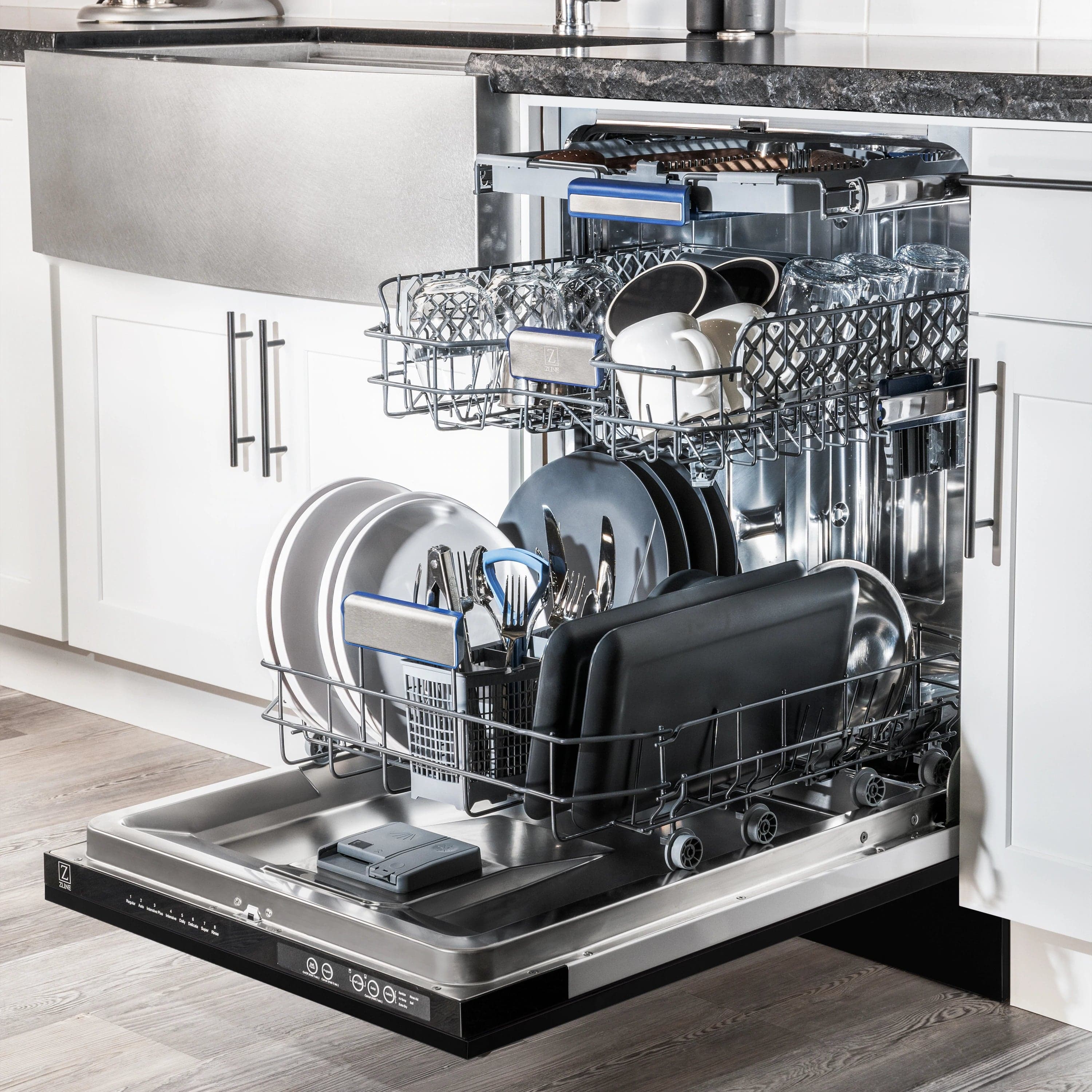 ZLINE Autograph 18" Dishwasher Black Stainless, DWVZ-BS-18-G