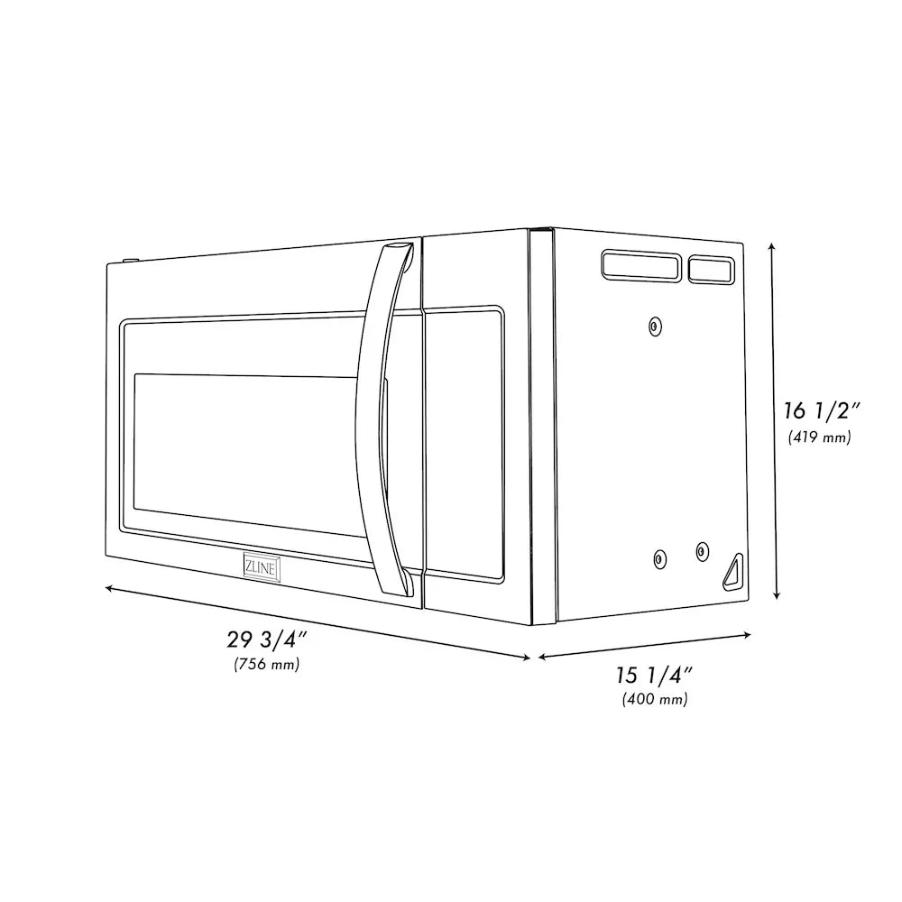 ZLINE 30" Bundle Range RA30 & Microwave MWO-OTR-H-30, 2KP-RAOTR30