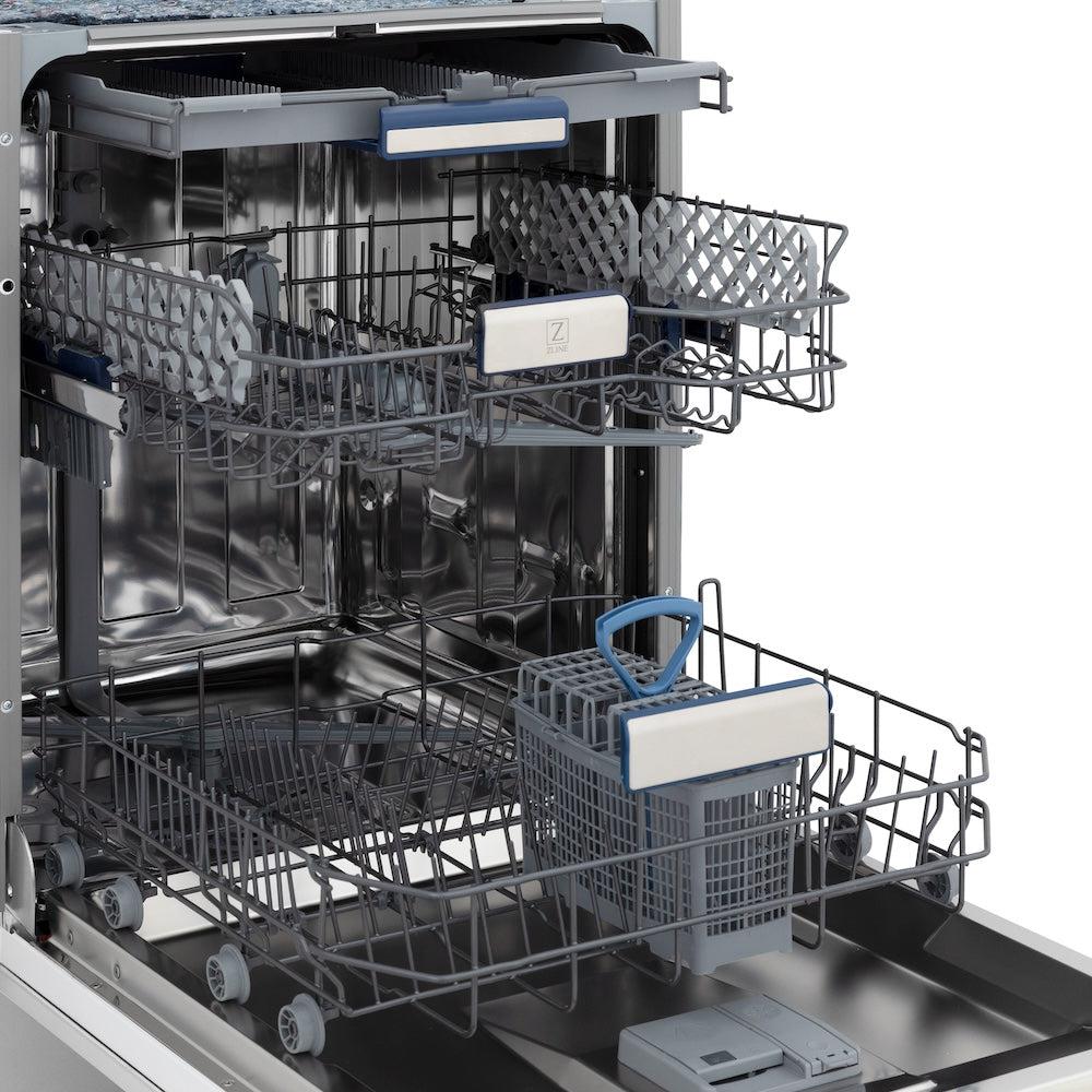 ZLINE Kitchen Package Refrigerator, Range , Range Hood , Microwave, Dishwasher 5KPR-RARH30-MWDWV