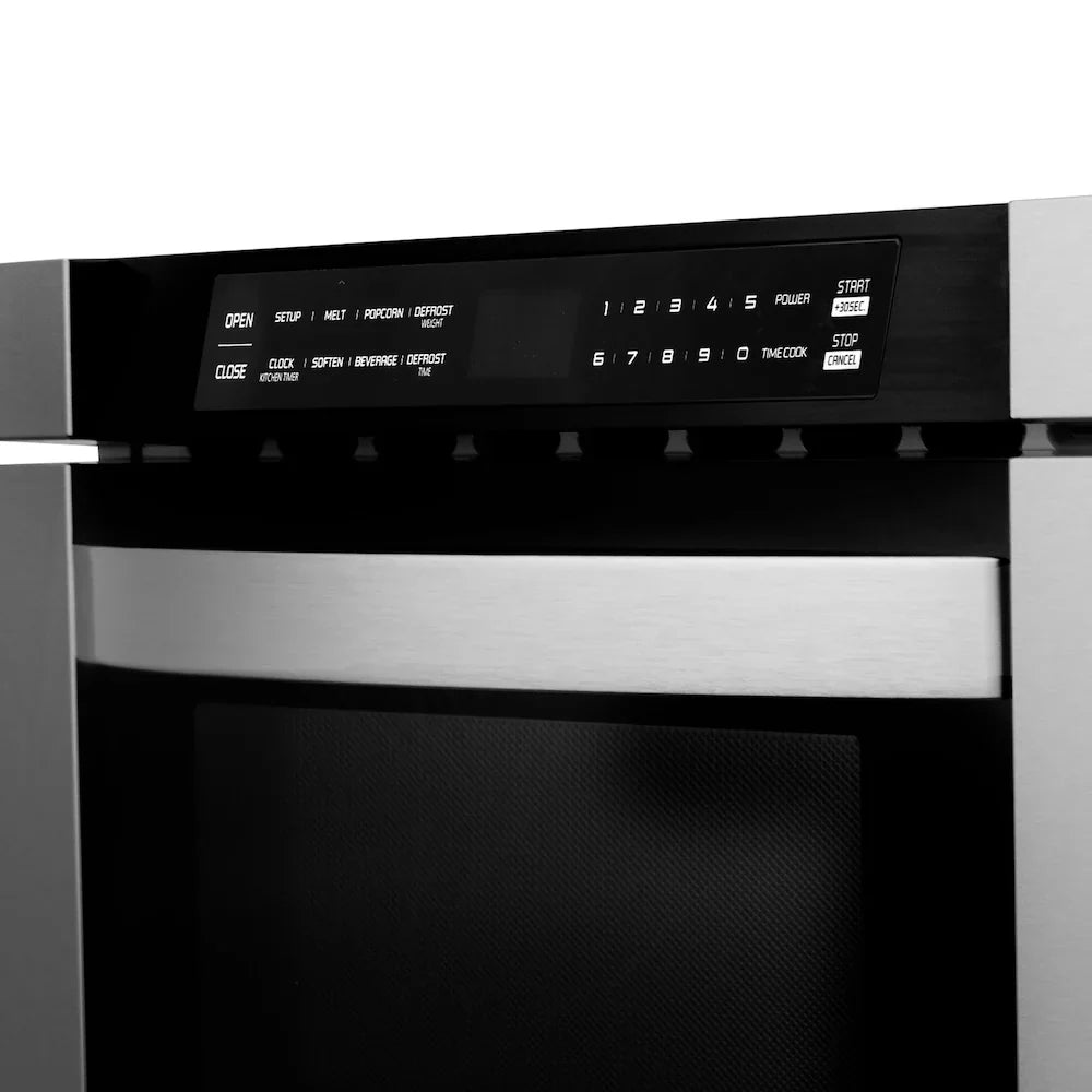ZLINE Kitchen Package Refrigerator, Range , Range Hood , Microwave, Dishwasher 5KPR-RARH36-MWDWV