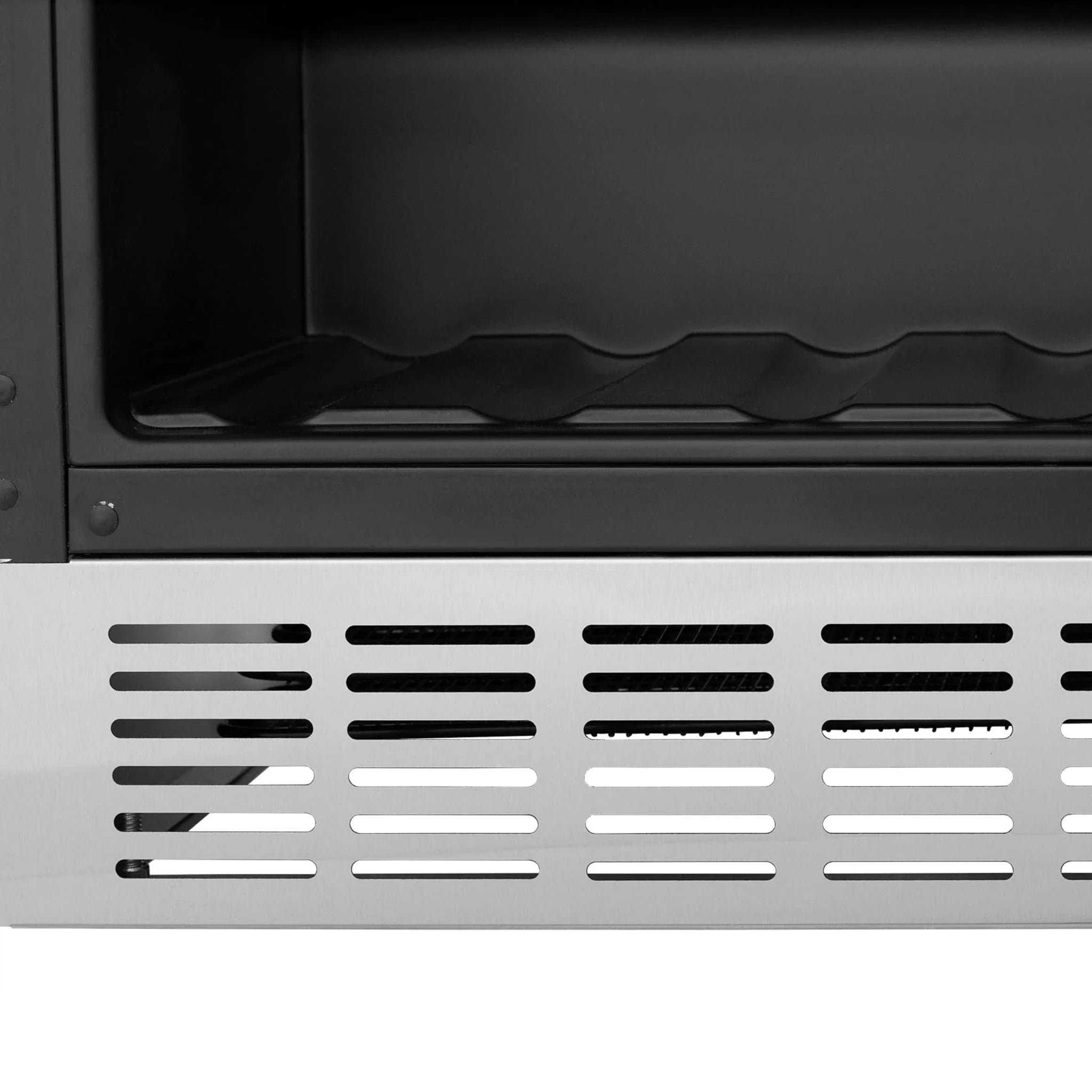 ZLINE 24" Autograph 154 Can Beverage Cooler Fridge with Adjustable Shelves in Stainless Steel with Champagne Bronze Accents RBVZ-US-24-CB