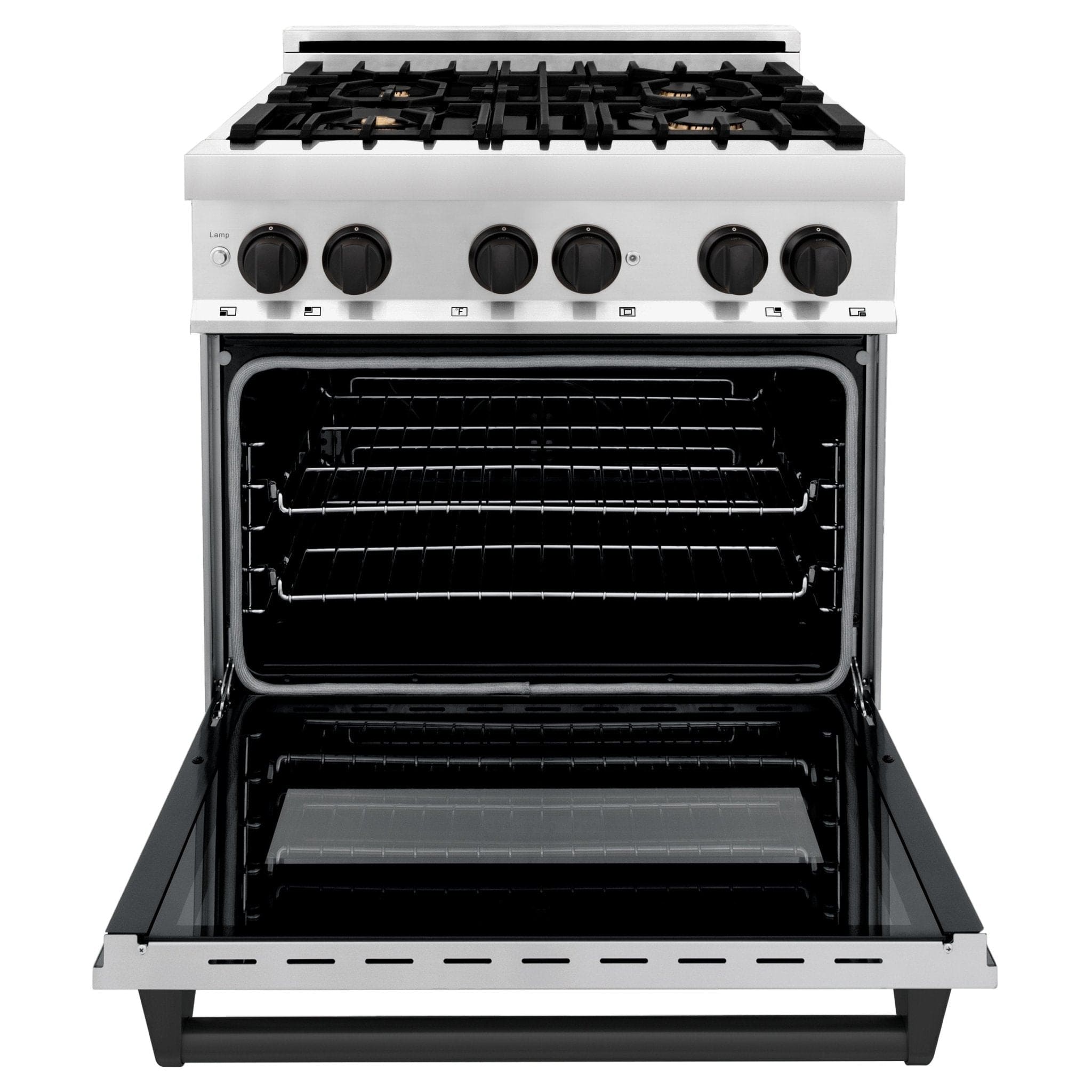 ZLINE 30" Autograph Dual Fuel Range, Stainless Steel, RAZ-30-MB