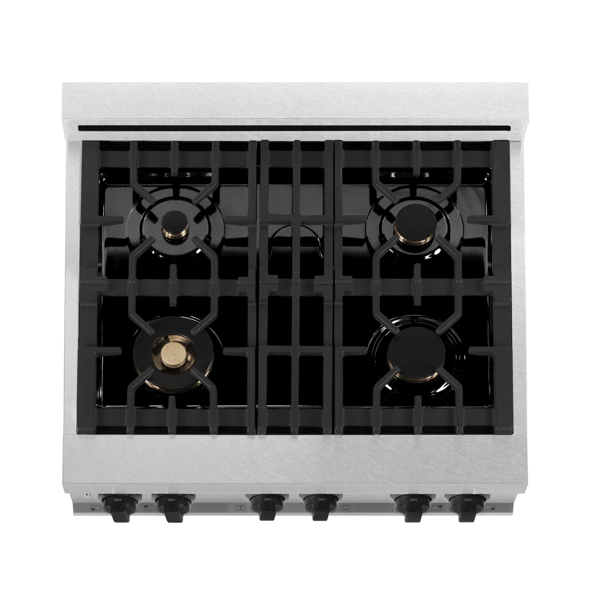 ZLINE 30" Autograph, Dual Fuel Range, White Door, RASZ-WM-30-MB