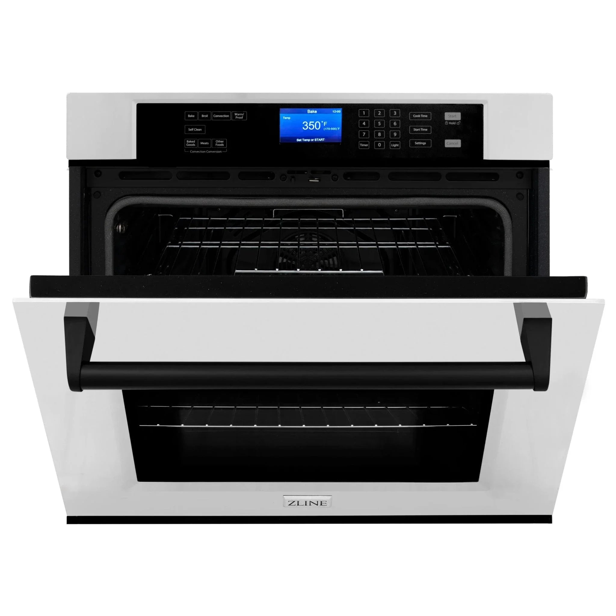 ZLINE 30" Autograph Edition Single Wall Oven with Self Clean and True Convection in Stainless Steel AWSZ-30-MB