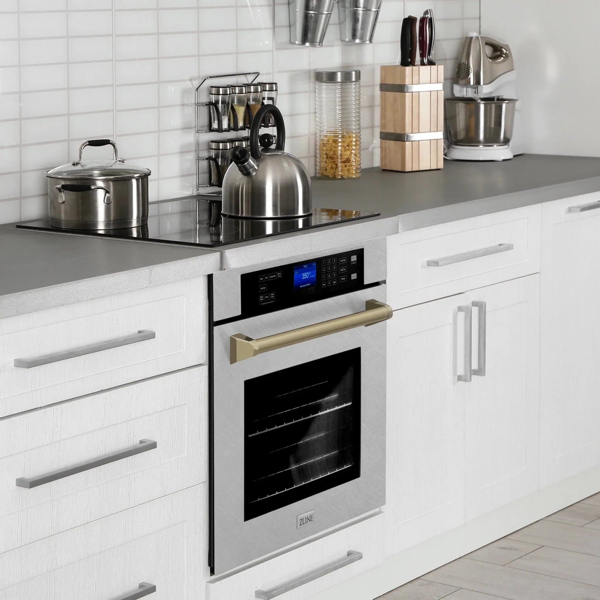 ZLINE 30" Autograph Edition Single Wall Oven with Self Clean and True Convection Stainless Steel AWSSZ-30-CB