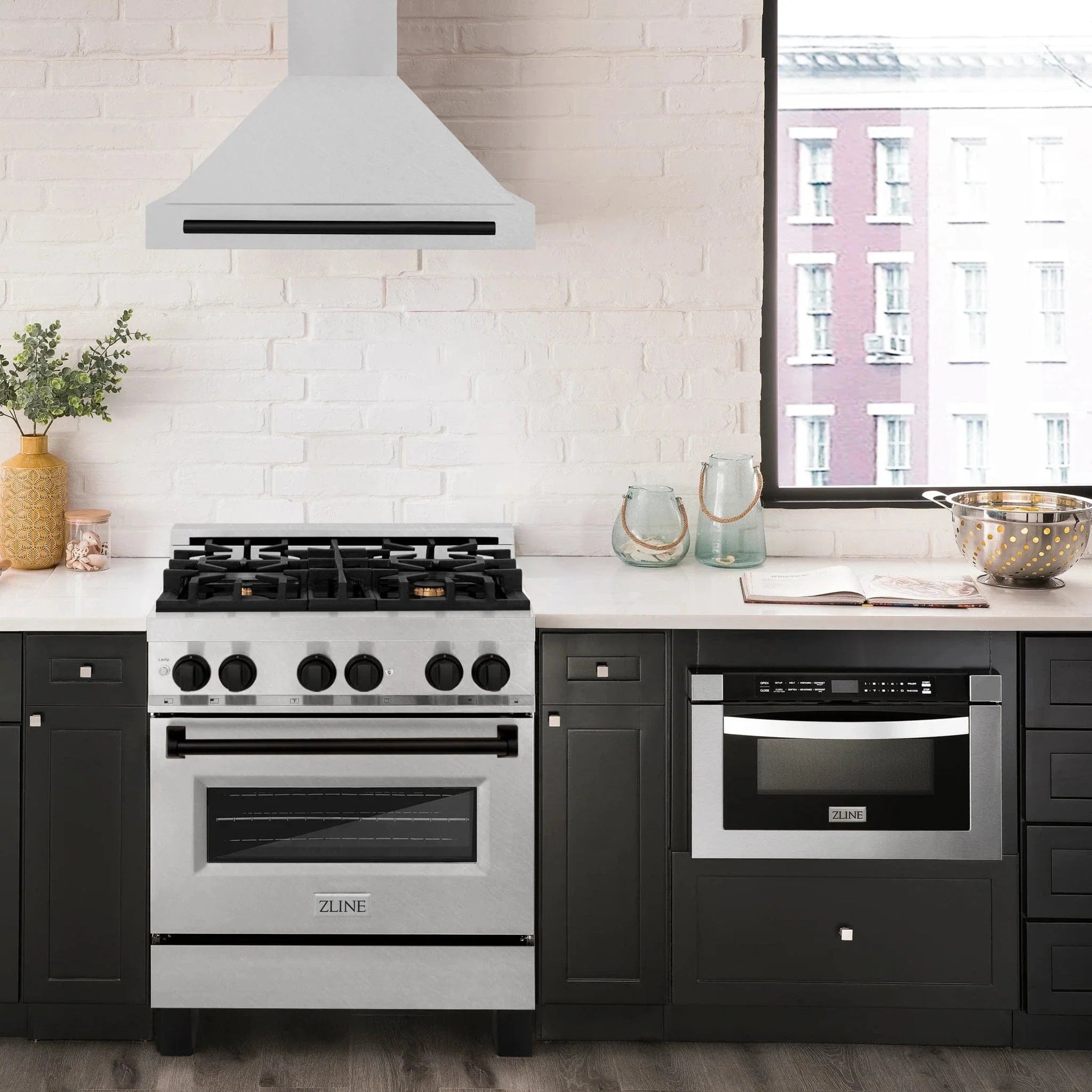 ZLINE 30" Autograph Stainless Wall Range Hood KB4SNZ-30-MB