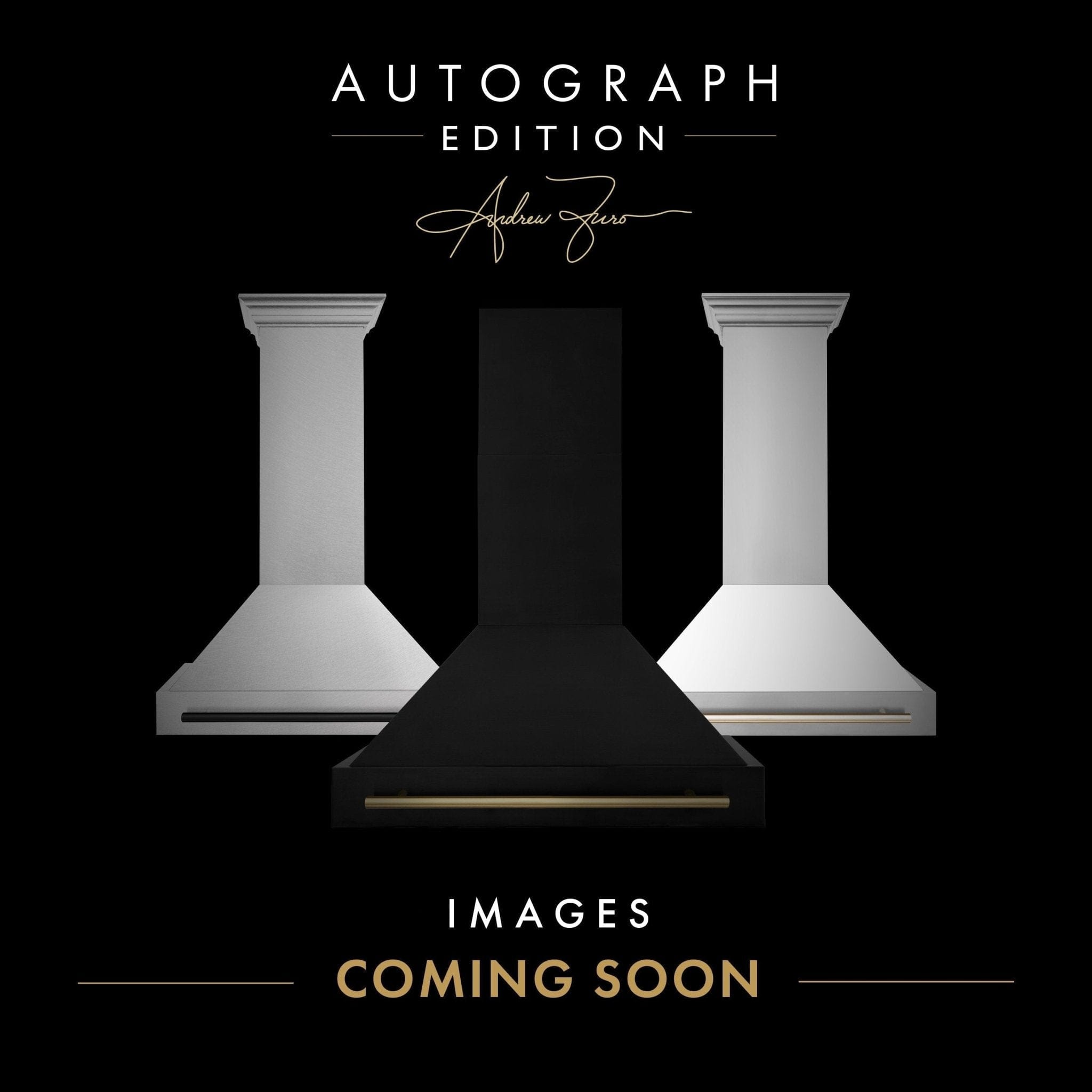 ZLINE 36" Autograph Edition DuraSnow Wall Range Hood 8654SNZ-36-MB
