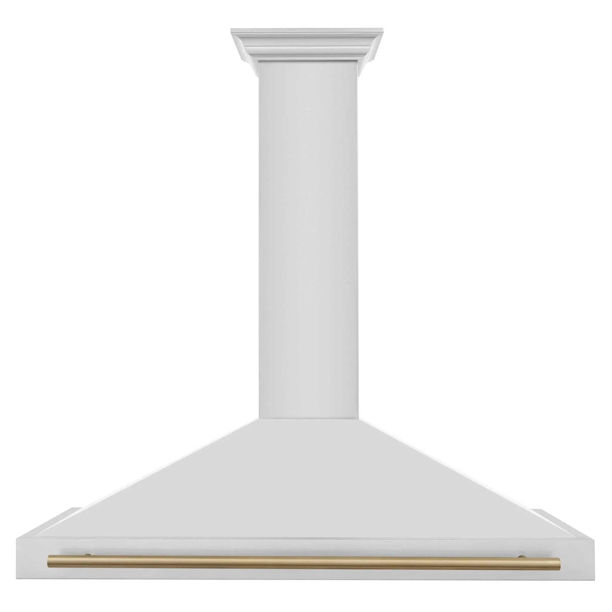 ZLINE 48" Autograph Edition Stainless Steel Range Hood with Stainless Steel Shell and Champagne Bronze Accents KB4STZ-48-CB
