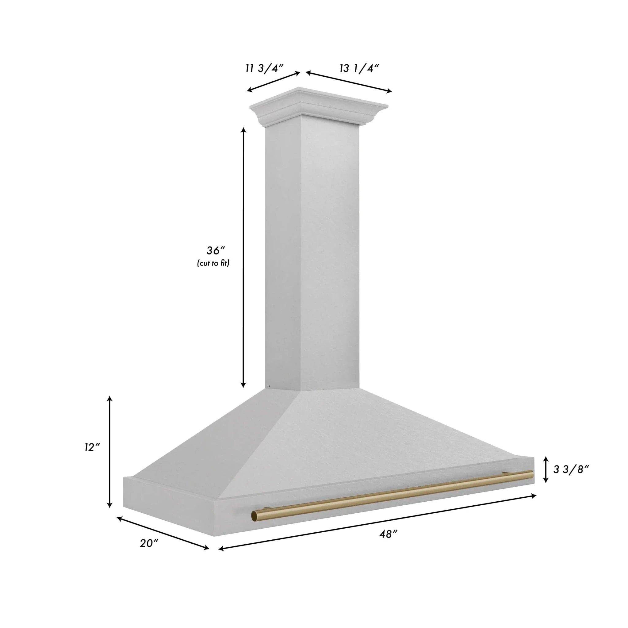 ZLINE 48" Autograph Stainless Wall Range Hood KB4SNZ-48-CB