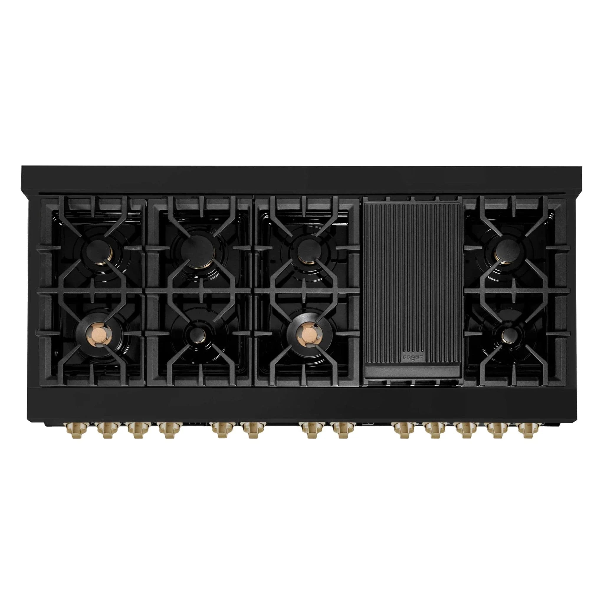 ZLINE 60" Autograph Dual Fuel Range, Black Stainless, RABZ-60-CB