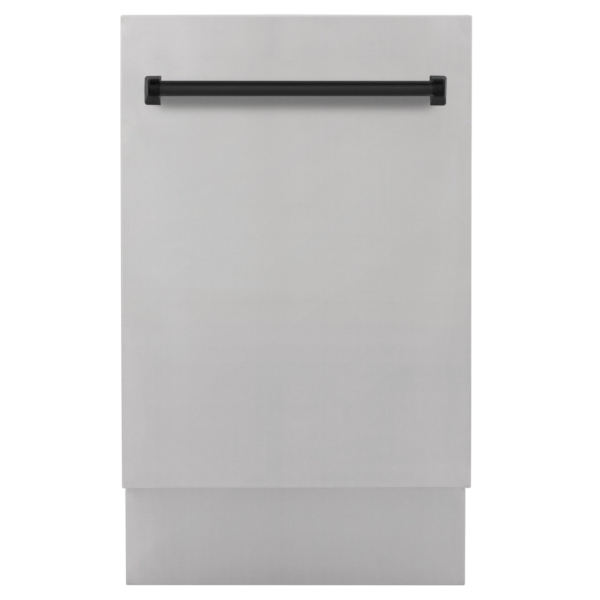 ZLINE Autograph 18" Dishwasher Stainless Door, Black DWVZ-304-18-MB