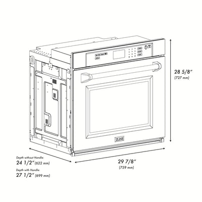 ZLINE 30" Oven ASW30 & Microwave MWO24 Bundle, 2KP-MW24-AWS30