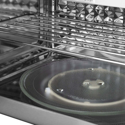 ZLINE 30" Recirculating Over the Range Convection Microwave with Traditional Handle and Charcoal Filters in Fingerprint Resistant SS MWO-OTRCFH-30-SS