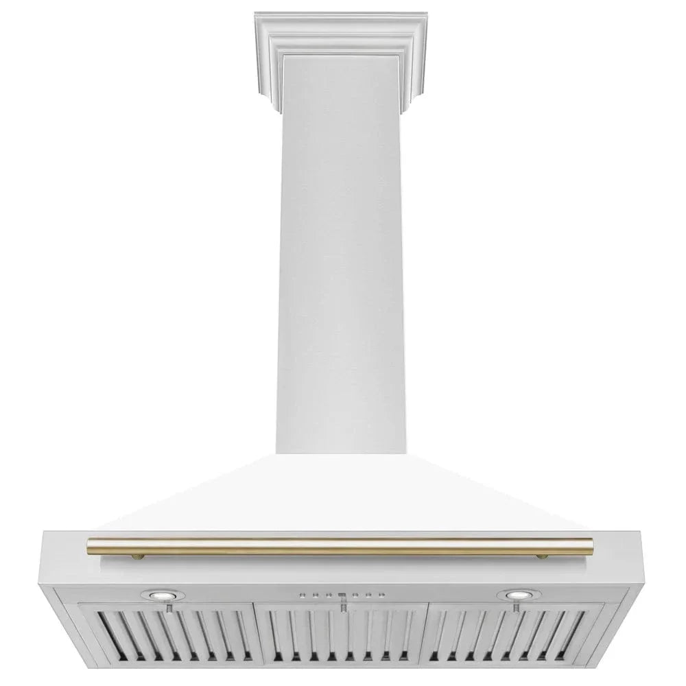 ZLINE 36" Autograph Stainless Wall Range Hood KB4STZ-WM36-G
