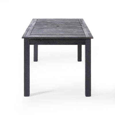 7-Piece Outdoor Dining Set with Extendable Acacia Wood Table