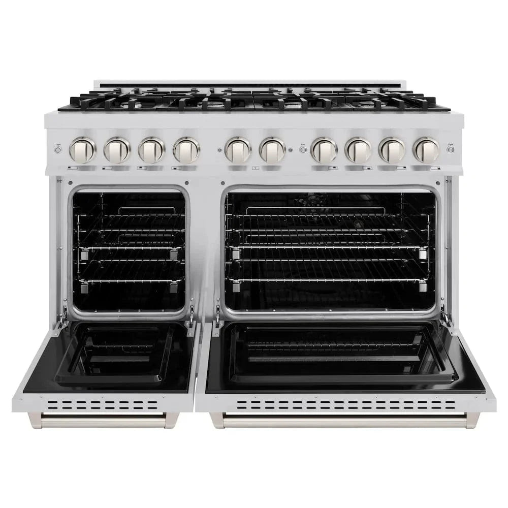 ZLINE 48" Dual Fuel Range, Gas Cooktop, Electric Convection Oven Stainless Steel, CDR48