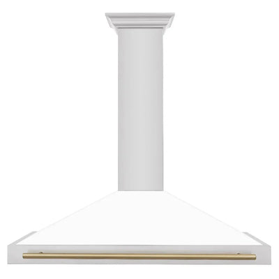 ZLINE 48" Autograph Stainless Wall Range Hood KB4STZ-WM48-G