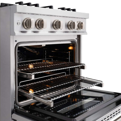 ZLINE 30" Dual Fuel Range, Gas Cooktop, Electric Convection Oven Stainless Steel, CDR-BR-30