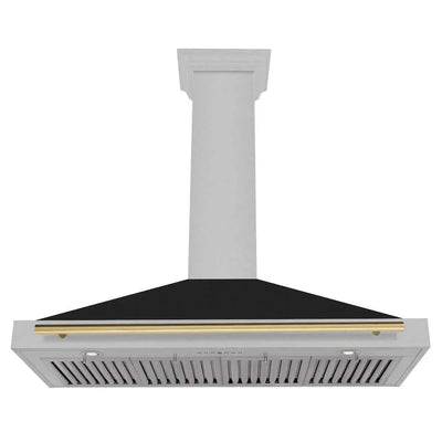 ZLINE 48" Autograph Stainless Wall Range Hood KB4SNZ-BLM48-G