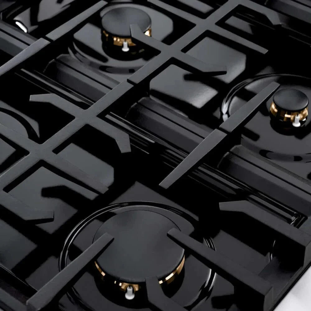 ZLINE 36" Dual Fuel Range, Gas Cooktop, Electric Convection Oven Stainless Steel, CDR-BR-36