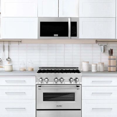 ZLINE 30 " Recirculating Over-the-Range Convection Microwave Oven Charcoal Filters Stainless Steel MWO-OTRCF-30