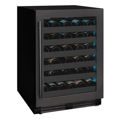 Allavino Reserva Series 50 Bottle Built-in Undercounter Luxury Wine Refrigerator with Black Stainless Steel Door