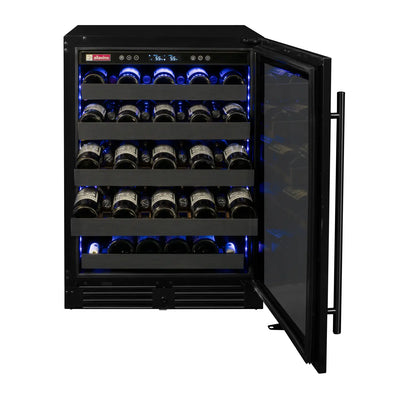 Allavino Reserva Series 50 Bottle Built-in Undercounter Luxury Wine Refrigerator with Black Stainless Steel Door