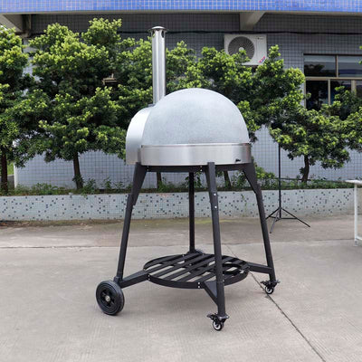 Fiamo Mobile Version 800mm Diameters Gas Clay Pizza Oven