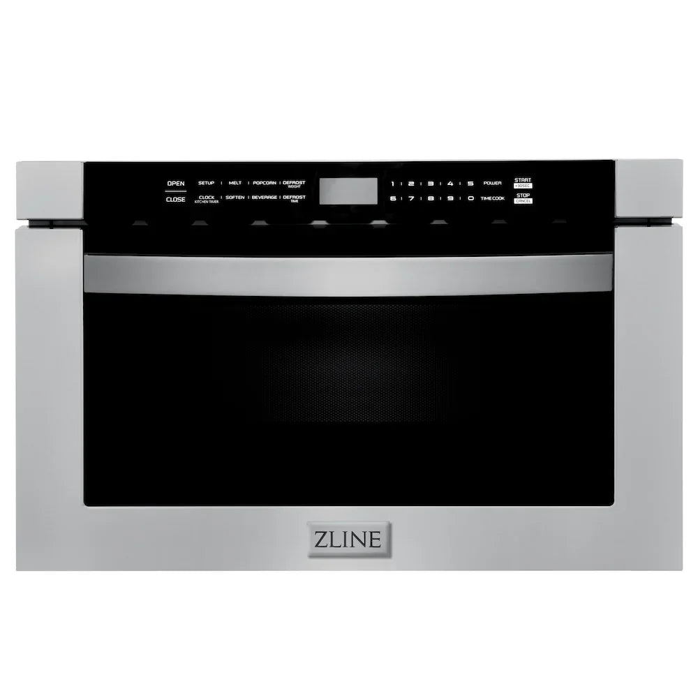 ZLINE Kitchen Package Refrigerator, Range , Range Hood , Microwave, Dishwasher 5KPR-RARH30-MWDWV
