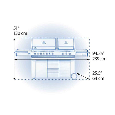 Patio Elegance Gas Grill Prestige PRO 825 RSBI with Power Side Burner and Infrared Features