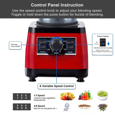 High Power Commercial Blender with Royale Essence Lux