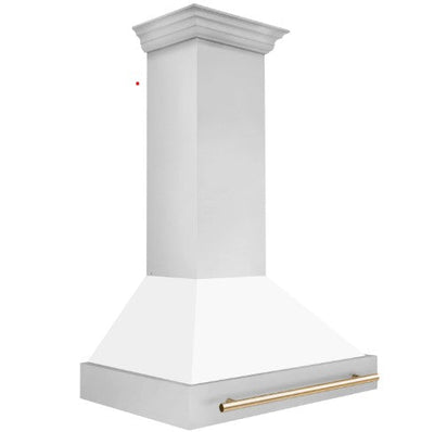 ZLINE 36" Autograph Stainless Wall Range Hood, 8654STZ-WM36-G