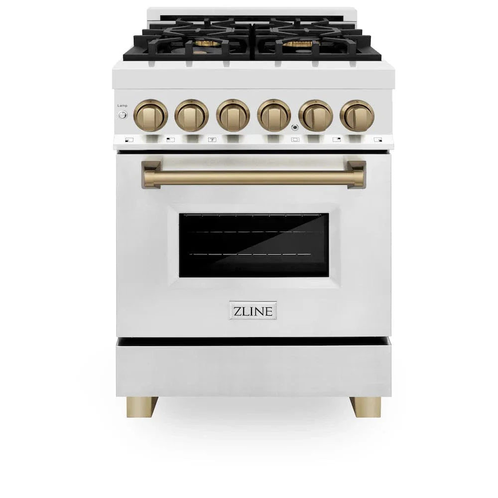 ZLINE 24" Autograph Dual Fuel Range, Stainless, RAZ-24-CB
