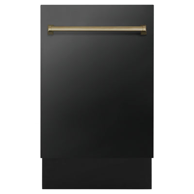 ZLINE Autograph 18" Dishwasher Black Stainless, DWVZ-BS-18-G