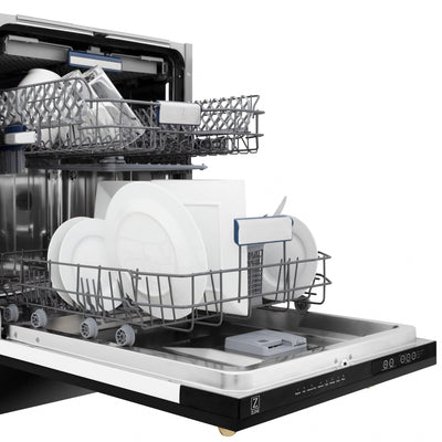 ZLINE Autograph 18" Dishwasher Black Stainless, DWVZ-BS-18-G