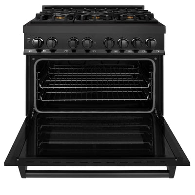 ZLINE 36 " Kitchen Package Range , Range Hood , Microwave  , Dishwasher ,  4KP-RABRH36-MWDW