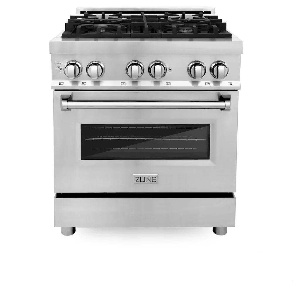 ZLINE Kitchen Package Refrigerator, Range , Microwave, Dishwasher  , 4KPR-RAOTRH30-DWV