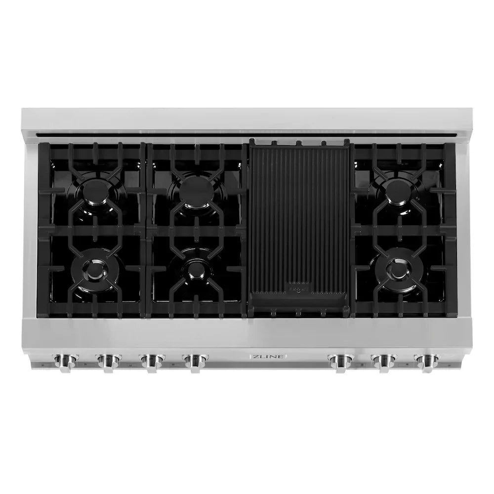ZLINE Kitchen Package Refrigerator, Rangetop, Rangehood, Wall Oven, 4KPR-RTRH48-AWD