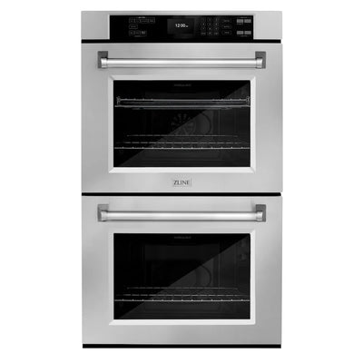 ZLINE Kitchen Package Refrigerator, Rangetop, Rangehood, Wall Oven, 4KPR-RTRH30-AWD