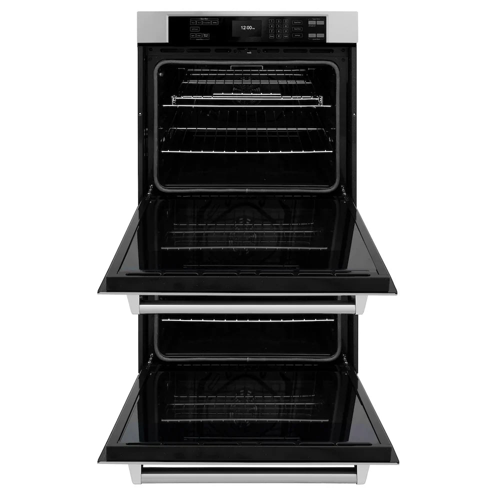 ZLINE Kitchen Package Refrigerator, Rangetop, Rangehood, Wall Oven, 4KPR-RTRH36-AWD