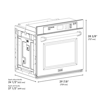 ZLINE 30" Oven ASW30 & Microwave MWO30 Bundle, 2KP-MW30-AWS30