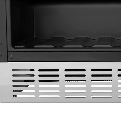 ZLINE 24" Autograph Edition 154 Can Beverage Cooler Fridge with Adjustable Shelves in Stainless Steel with Matte Black Accents RBVZ-US-24-MB