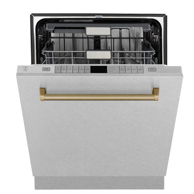 ZLINE 24" Autograph Tall Tub Dishwasher, Bronze, DWMTZ-SN-24-CB