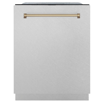 ZLINE 24" Autograph Tall Tub Dishwasher, Bronze, DWMTZ-SN-24-CB