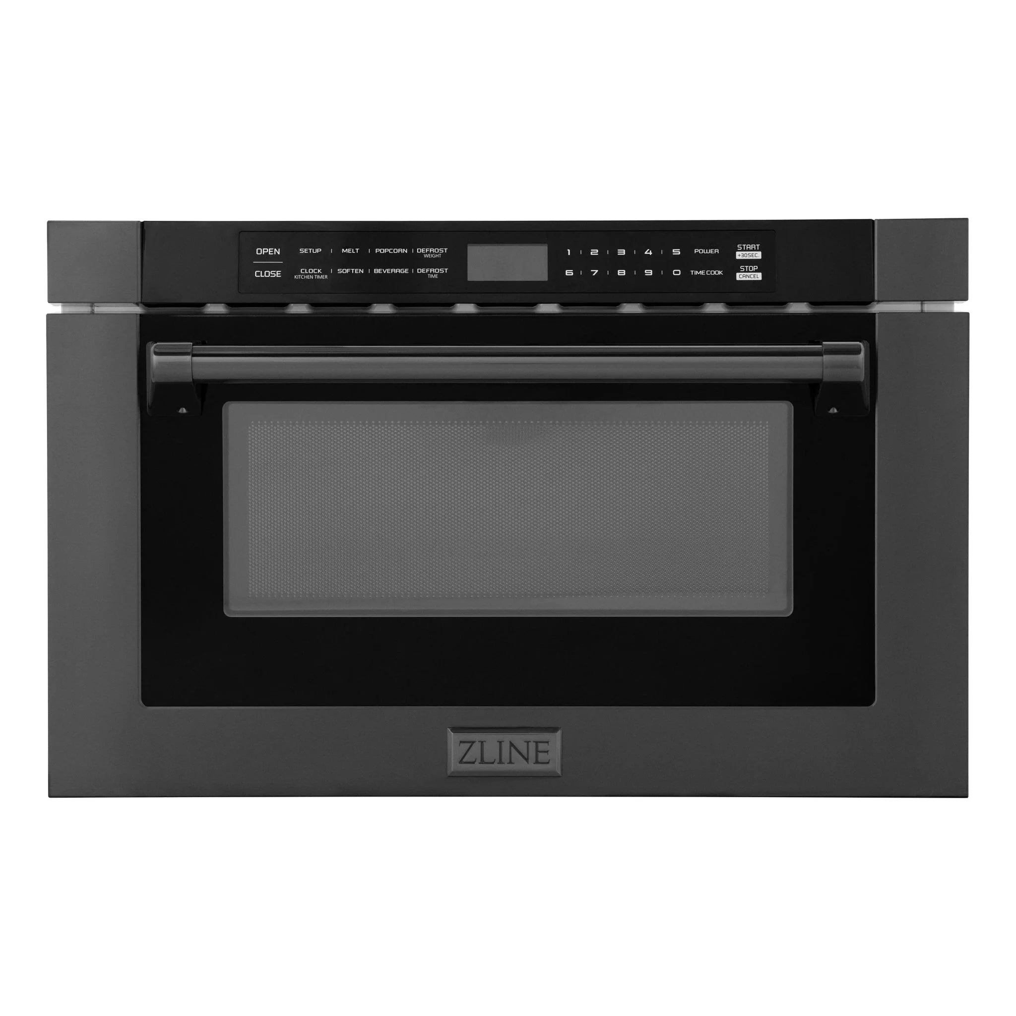 ZLINE 24" Built-in Microwave Drawer, Black Stainless Steel, MWD-1-BS-H