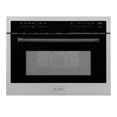 ZLINE 24" Convection Microwave, Stainless Steel, Black MWOZ-24-MB
